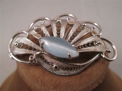 Sterling Silver 925 Brooch Alice Caviness Vintage By Badtique 4790