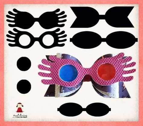 Bows pdf sewing pattern | michellepatterns. Wizard inspired Luna glasses faux leather bow template SVG ...