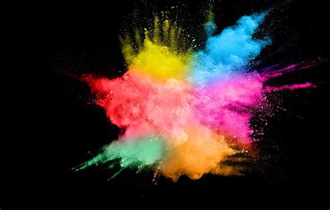 Squirt Background Paint Black Colors Colorful Abstract Splash