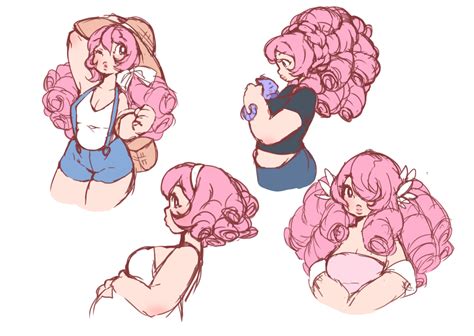 Rose With Her Hair Done I Really Like The One Of Her Holding Amethyst And The One That S Cut