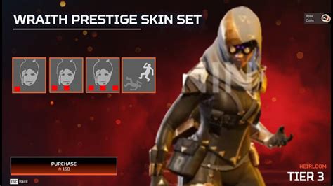 Apex Legends NEW WRAITH Heirloom Skin LEAKED Release Date YouTube