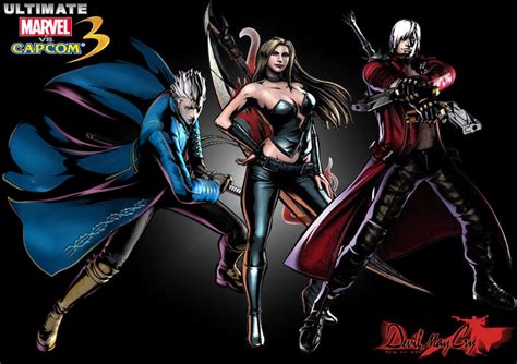 Ultimate Marvel Vs Capcom 3 Devil May Cry Team Dante Vergil And Trish