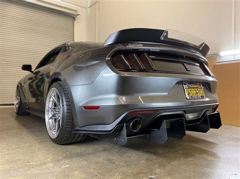 Downforcesolutions — 2015 2017 Ford Mustang “v2” Rear Diffuser