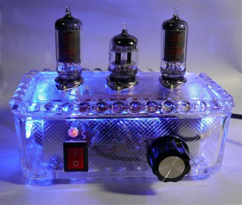 6AU6 Glass AMP 6AU6魅惑の真空管ミニオーディオアンプ自作 DIY-Audio vacuum tube small ...