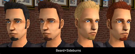 Mod The Sims Maxis Match Facial Hair Variants