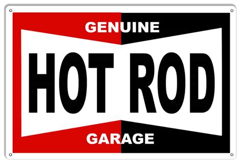 Genuine Hot Rod Garage Reproduction Metal Sign 12x18 L Xl Garage Art