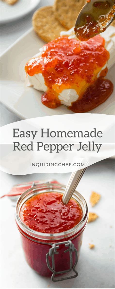 Red Pepper Jelly Recipe Stuffed Peppers Pepper Jelly Recipes Red