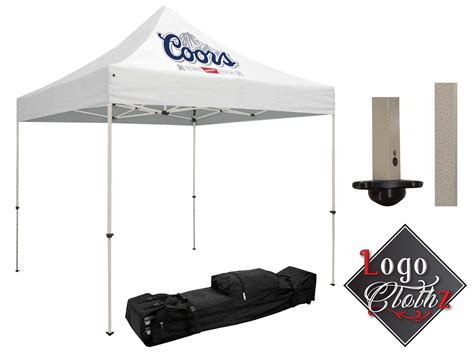 Branded Pop Up Canopy Logo Printed Standard 10 X 10 All In One Kit