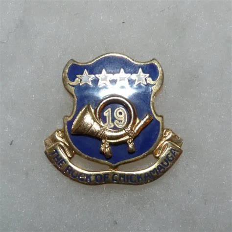 Vintage Original Us Army 19th Infantry Regiment Dui Unit Crest Ns Meyer 799 Picclick