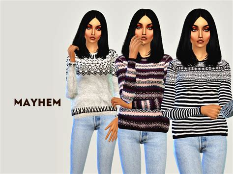 The Sims Resource Fall Collection Sweater 01