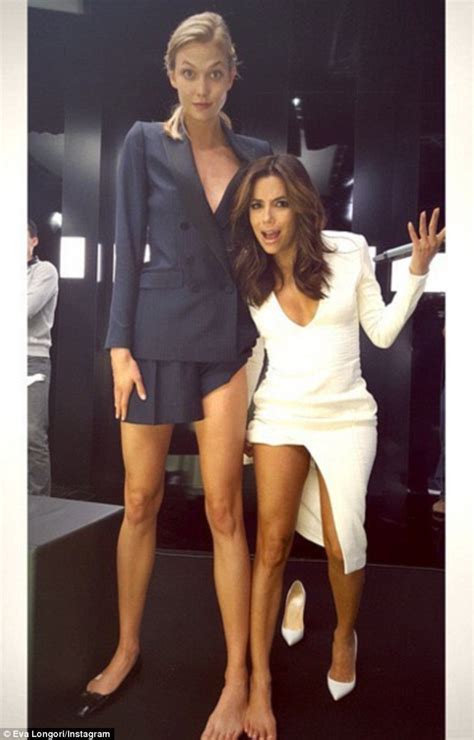 Eva Longoria Shares Hilarious Snap Of Karlie Kloss Endless Legs To