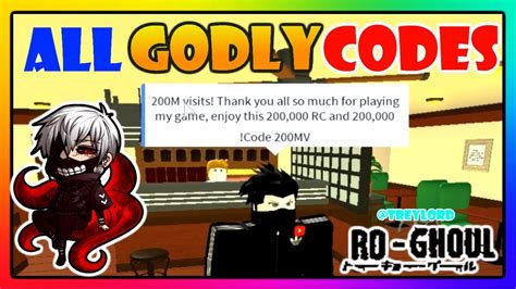 These are the most modern codes, redeem them to get a few yens and additionally rc. Roblox Wiki Codes Ro Ghoul Ro Ghoul New 300k Rc Cells ...
