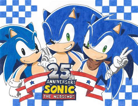 25th Anniversary Of Sonic The Hedgehog By Redfire199 S On Deviantart