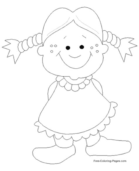 Get out your pens, your colored pencils and give. Kids coloring pages - Girl and Baby Carriage