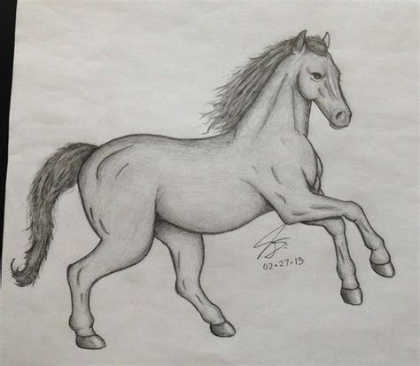 Simple Horse Pencil Drawings Pencil Drawing Design Images Easy
