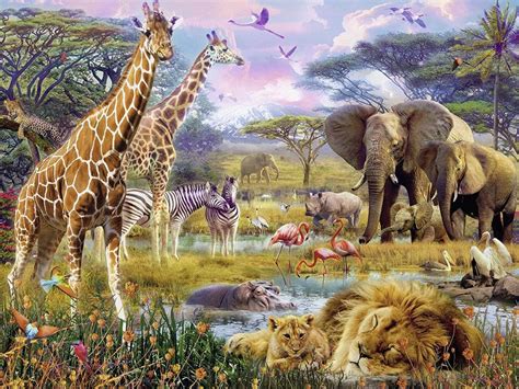 La realidad de las pruebas cosméticas en animales. Animales Sabana Africana Rompecabezas 1500 Pz Ravensburger ...