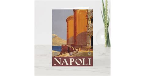 Vintage Napoli Italia Naples Italy Travel Postcard Zazzle