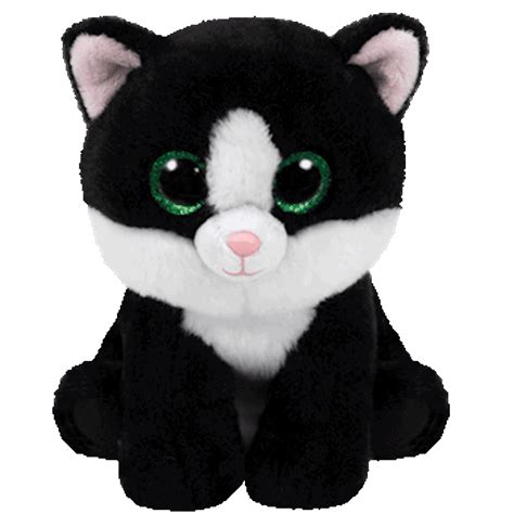 Ty Inc Beanie Boo Ava The Black And White Cat 9