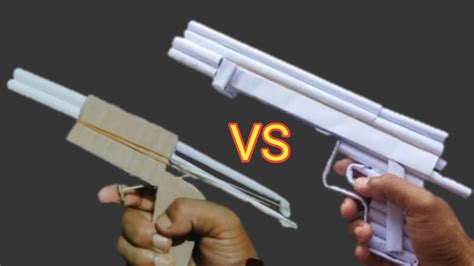 Origami Pistol Kertas Yang Bisa Menembakkan Peluru Origami Paper Gun Youtube