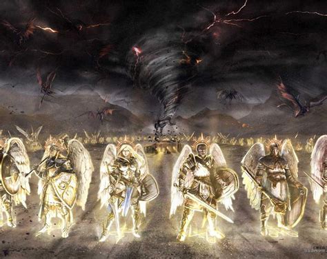 War In Heaven Creation Abomination Etsy Fighting Demons Vs Angels War