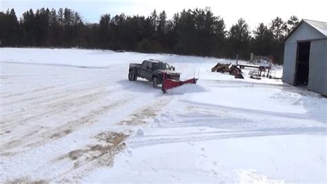 Snow Plowing 02 Silverado Duramax Dually With Western 96 Mvp3 With