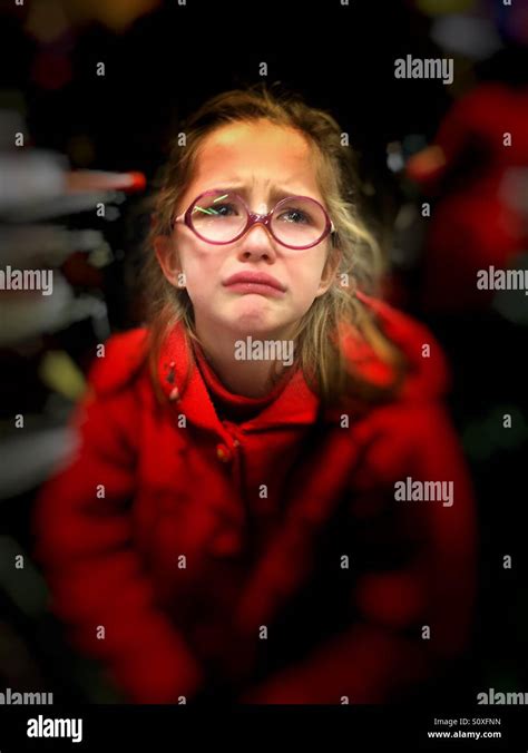 Sad Little Girl Crying Stock Photo Alamy