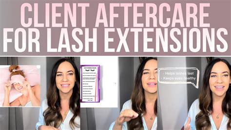 Client Aftercare For Lash Extensions 10 Tips Youtube