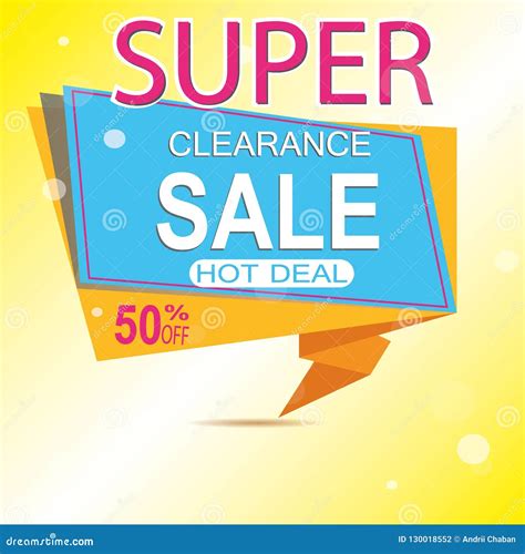 Super Sale for Clearance at 50 Off it S a Hot Deal Sale Poster a