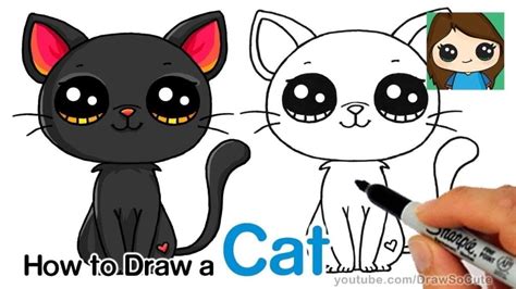 How To Draw A Black Cat Easy Hildurko
