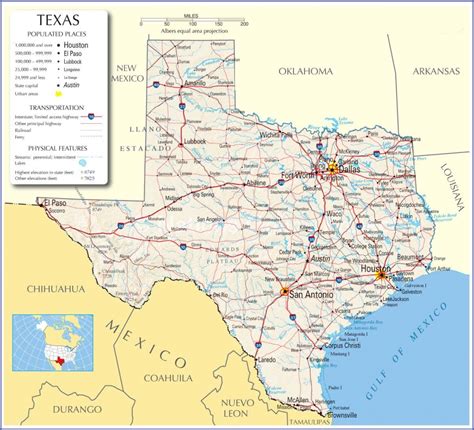 Free Texas Highway Map Printable Maps