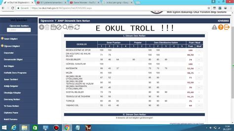 E okul notlarini 100 yapma. E Okul Not Degiştirme Troll ! - YouTube