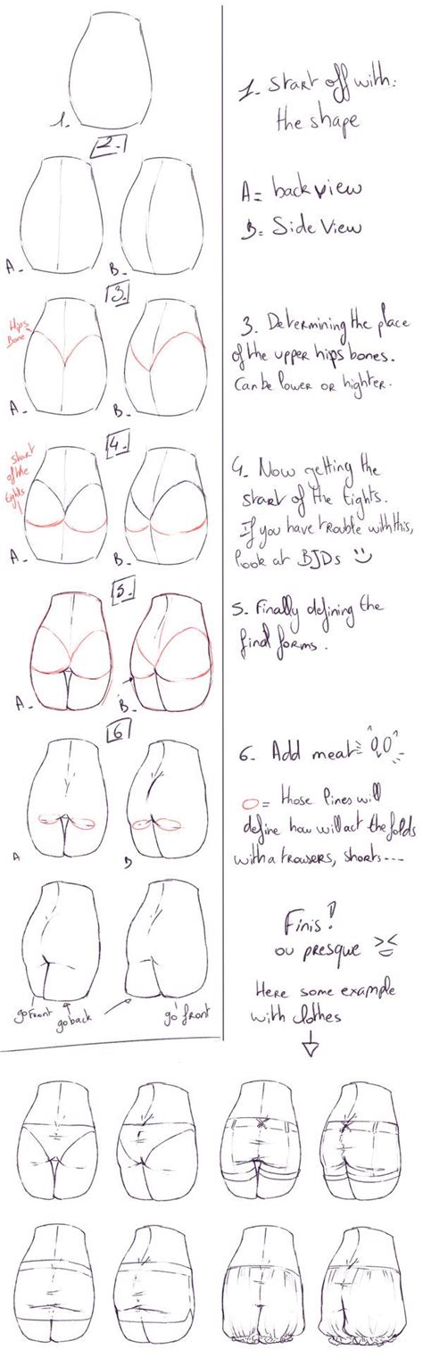 How I Draw Buttocks By Rika Dono On Deviantart Drawing Poses Drawing Tips Drawing Sketches