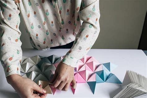 Diy Origami Wall Display Designsponge Faça Você Mesmo Quadro De
