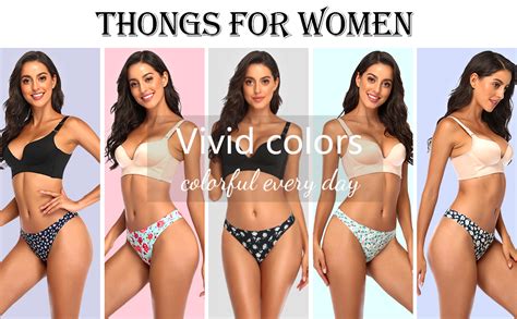 Thong Underwear For Womenno Show Breathable Cotton Womens Thongs