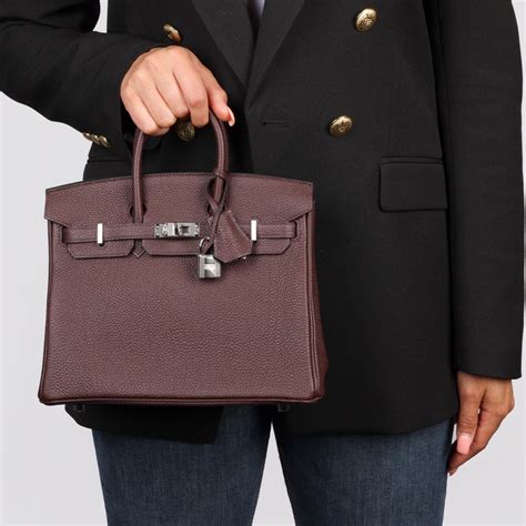 Hermès Rouge Sellier Togo Leather Birkin 25cm Retourne For Sale At 1stdibs