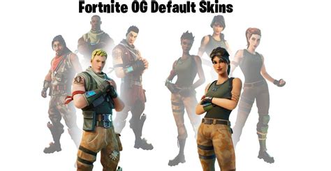 Different Fortnite Default Skins With Black In 2021 Brigza