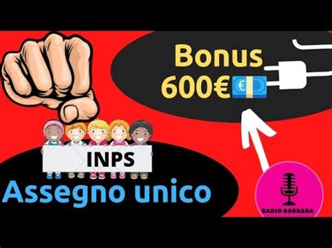 Inps Ufficiale Assegno Unico Comunicato Bonus Youtube