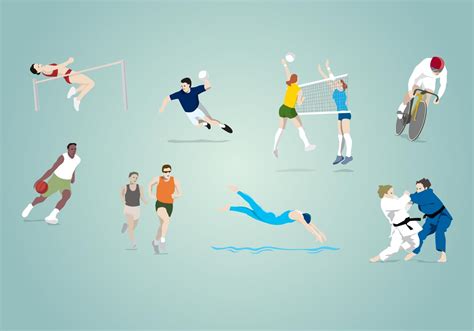 That makes these sports easy to watch even if you don't know the names of the competitors. Olympic Sports Vector 02 - Download Free Vector Art, Stock ...