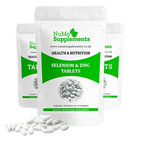 Selenium And Zinc Tablets Nutritional Supplement