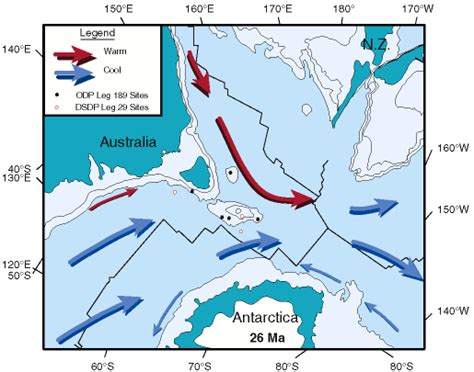 Knowing these will help identify the east australian current and enable scientists to find out how far south and how deep it is reaching. Ocean Drilling Program: Leg 189 Preliminary Report
