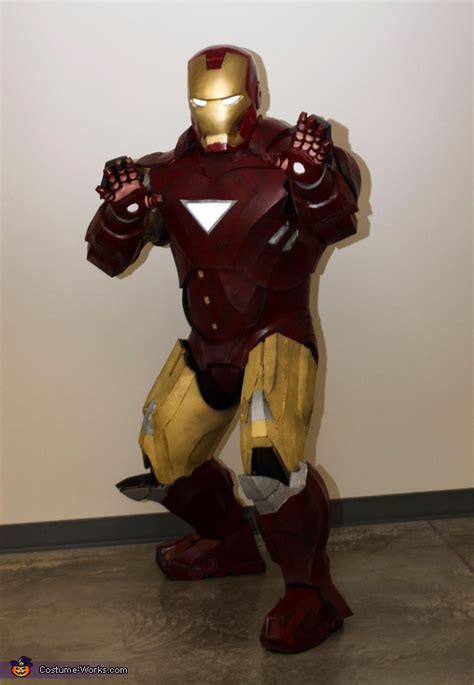 Hand Made Iron Man Costume No Sew DIY Costumes Photo 2 4