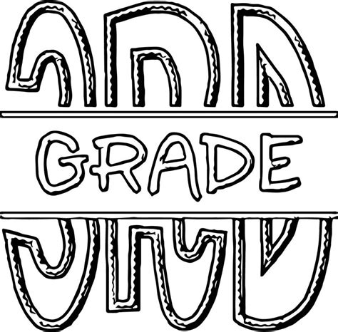 Fsf Split 3rd Grade 3rd Grade Coloring Page Coloring Sheets