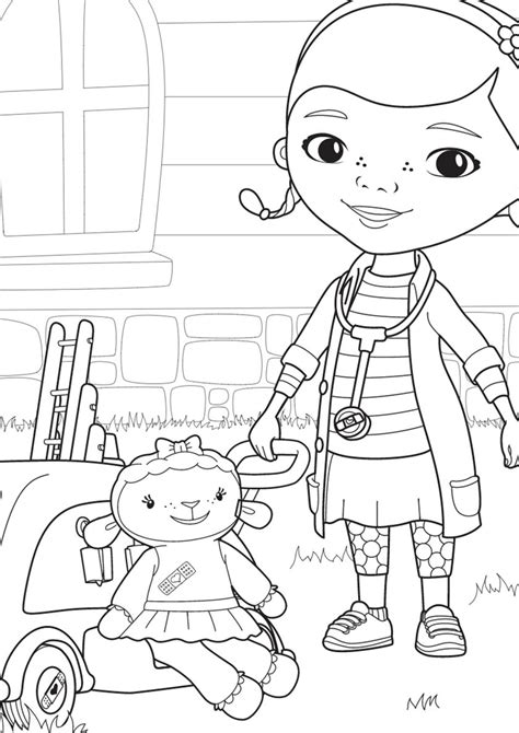 Doc mcstuffins coloring pages crab. Doc and Lambie for a Walk | Doc mcstuffins coloring pages ...