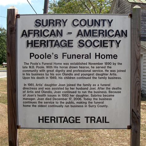 Photo: Poole’s Funeral Home Marker