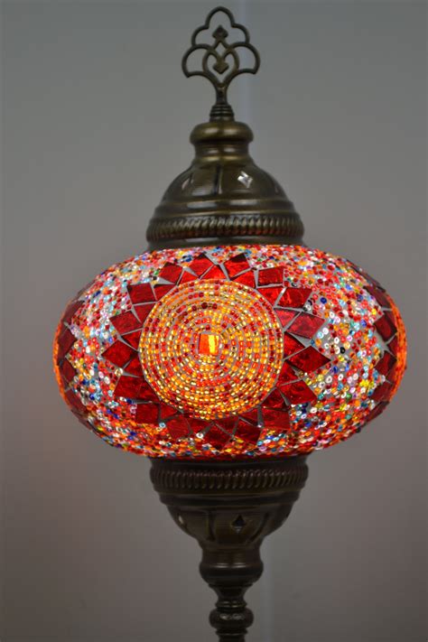 Table Lamp Turkish Moroccan Style Mosaic Lamp Flame Etsy