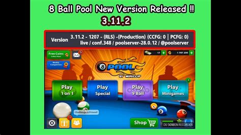 For each competitive match you play, there will be pool coins at stake. 8 Ball Pool New Version - Today's Update - 3.11.2 ...