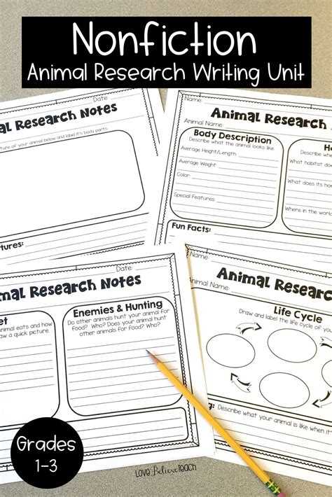 Nonfiction Animal Research Writing Unit | Nonfiction writing unit, Writing units, Nonfiction writing