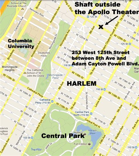 Harlem Apollo Map 