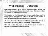 Web Hosting Definition Pictures