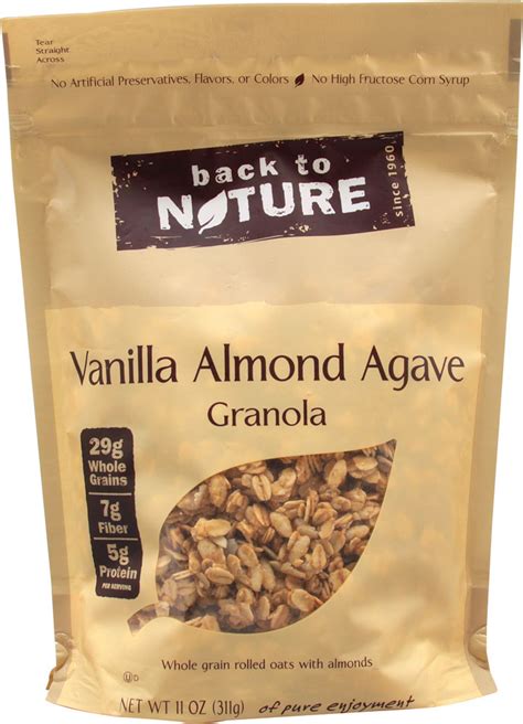 Back To Nature Granola Gluten Free Vanilla Almond Agave 11 Oz Vitacost